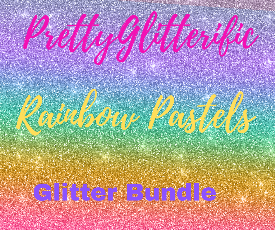 Rainbow Pastel Glitter Bundle