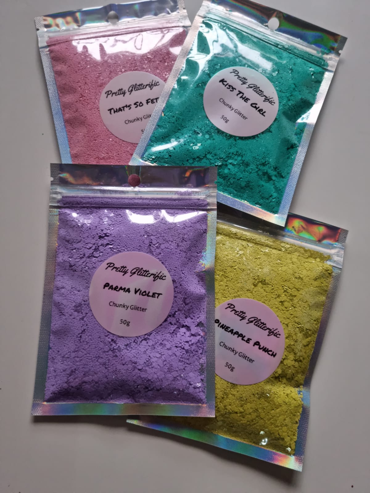 Pineapple Punch Pastel Matte Chunky Glitter