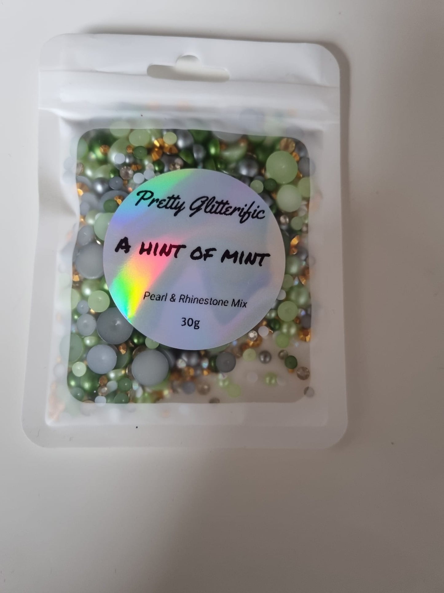 A Hint Of Mint Pearl & Rhinestone Mix