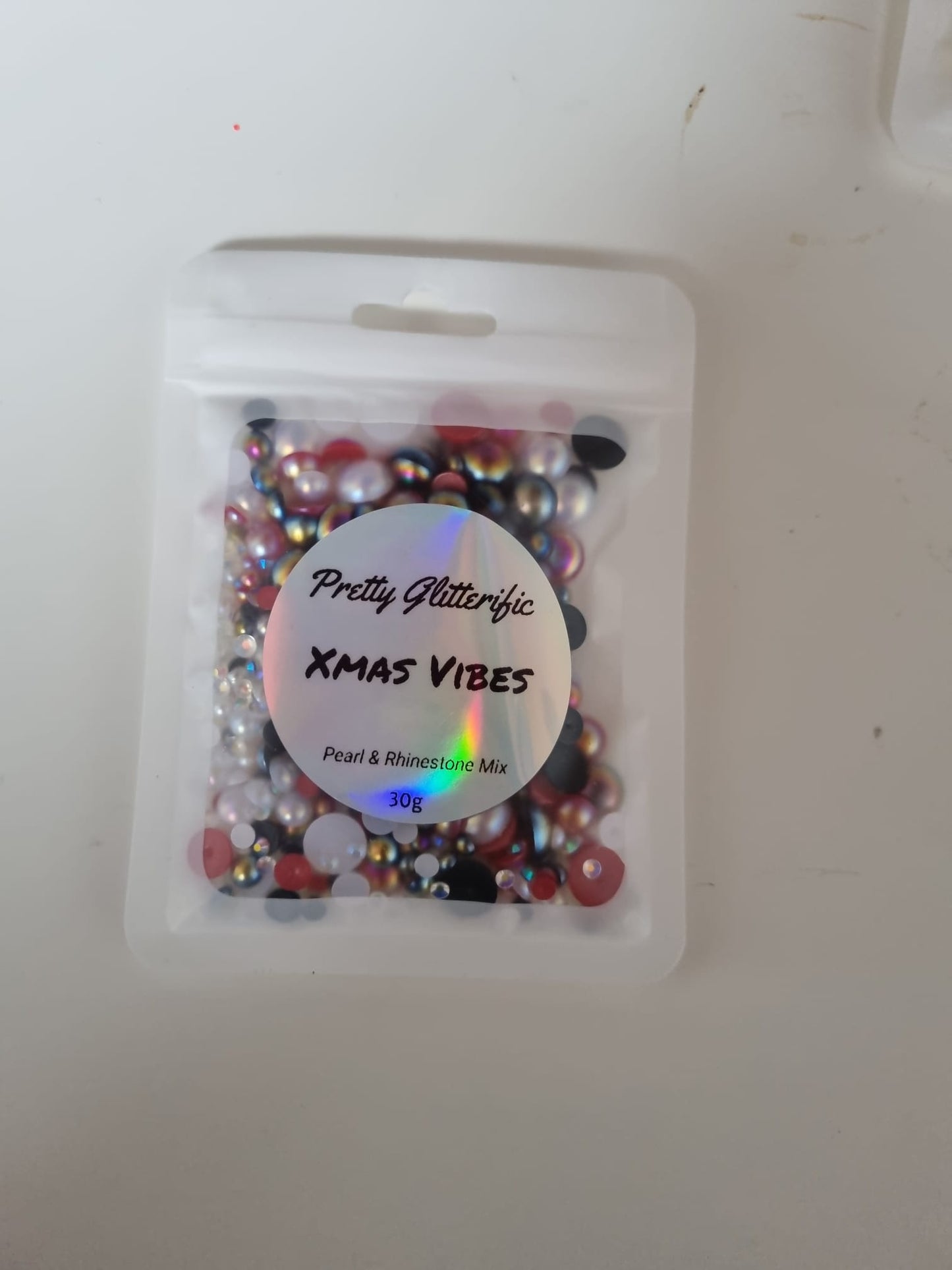 Xmas Vibes Pearl & Rhinestone Mix