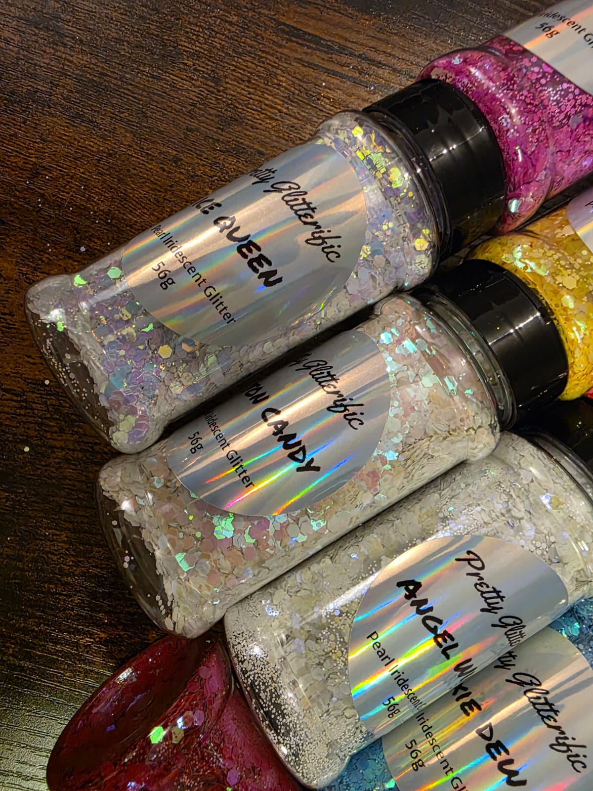 Cotton Candy Pearl Irridescent Chunky Glitter