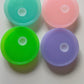 Coloured 16 oz lids