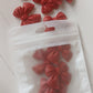 Red bow 34mm (pack of 5)
