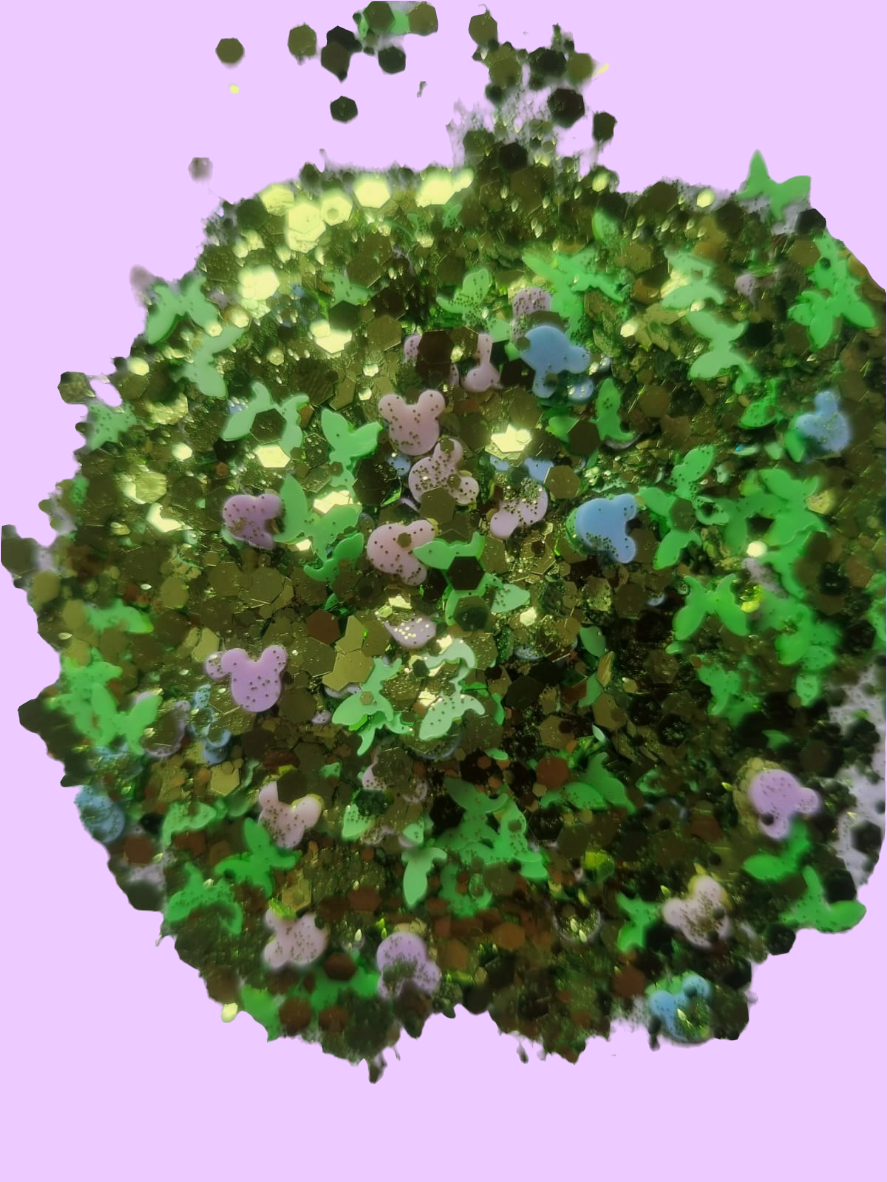 Go Away Green Chunky Glitter