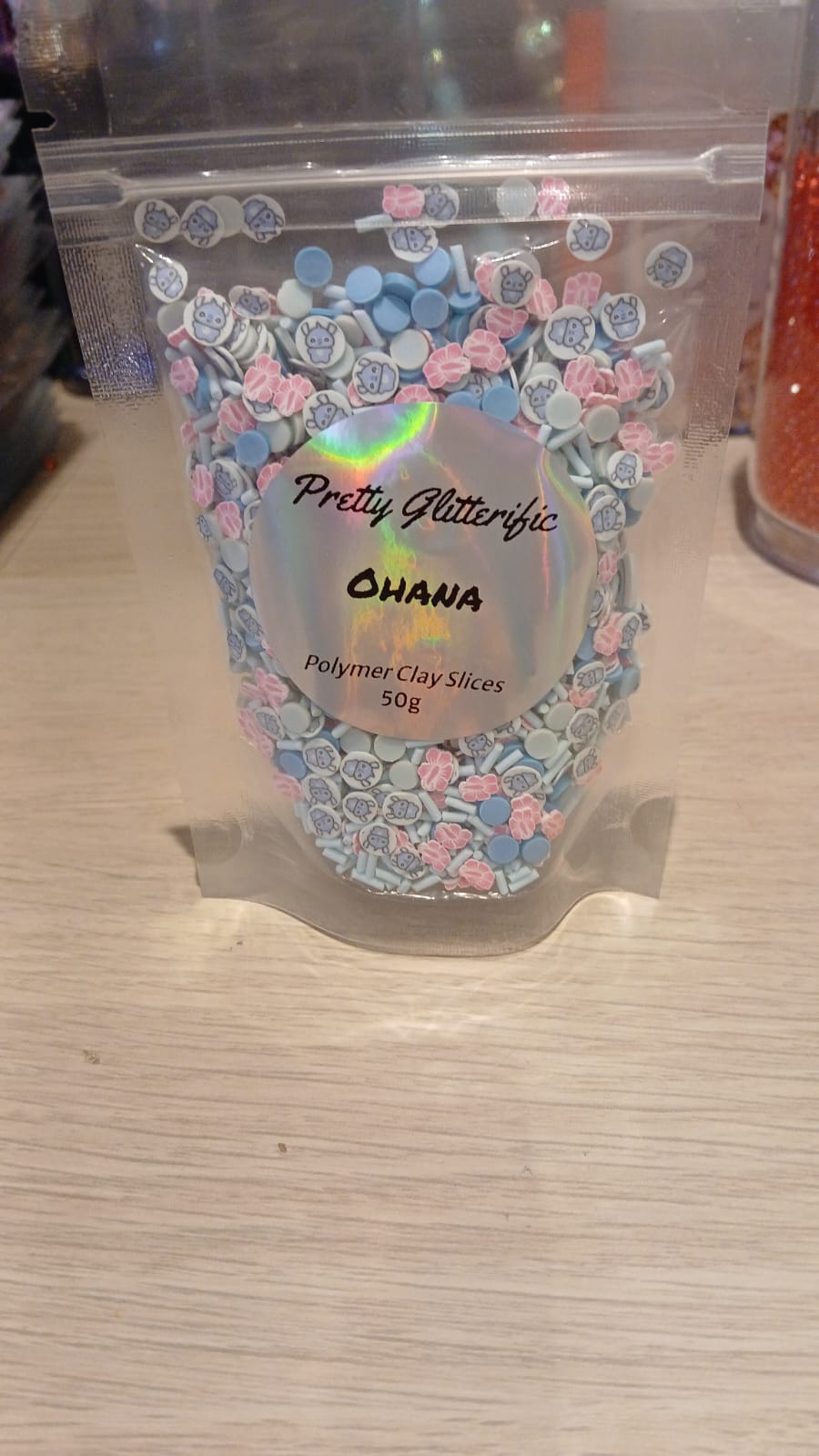 Ohana polymer clay slices