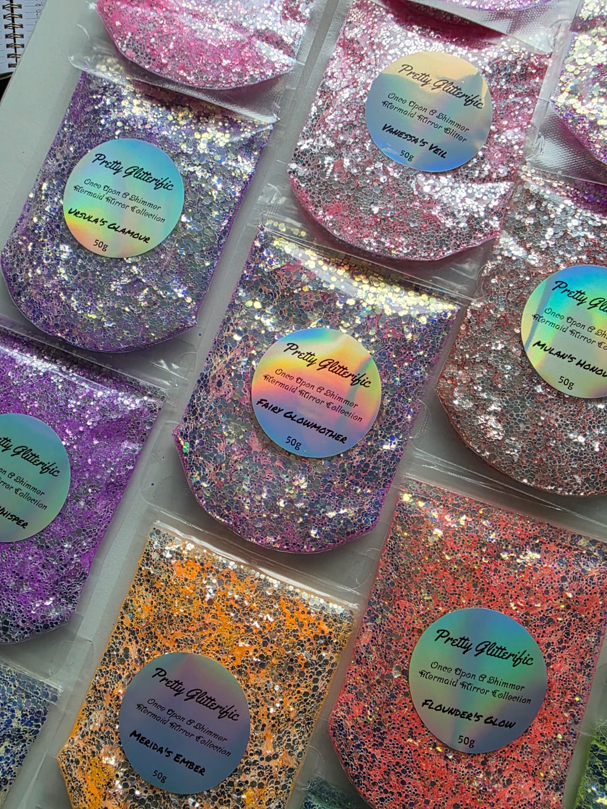 Once Upon A Shimmer collection -mermaid mirror glitter