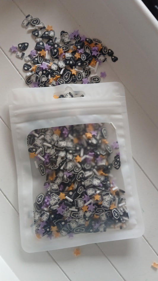 Coffin Confetti Polymer Mix 30g