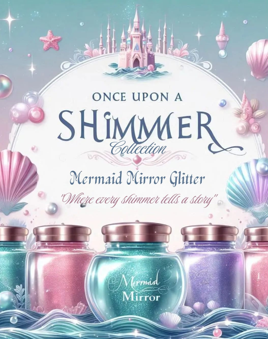 Once Upon A Shimmer collection -mermaid mirror glitter
