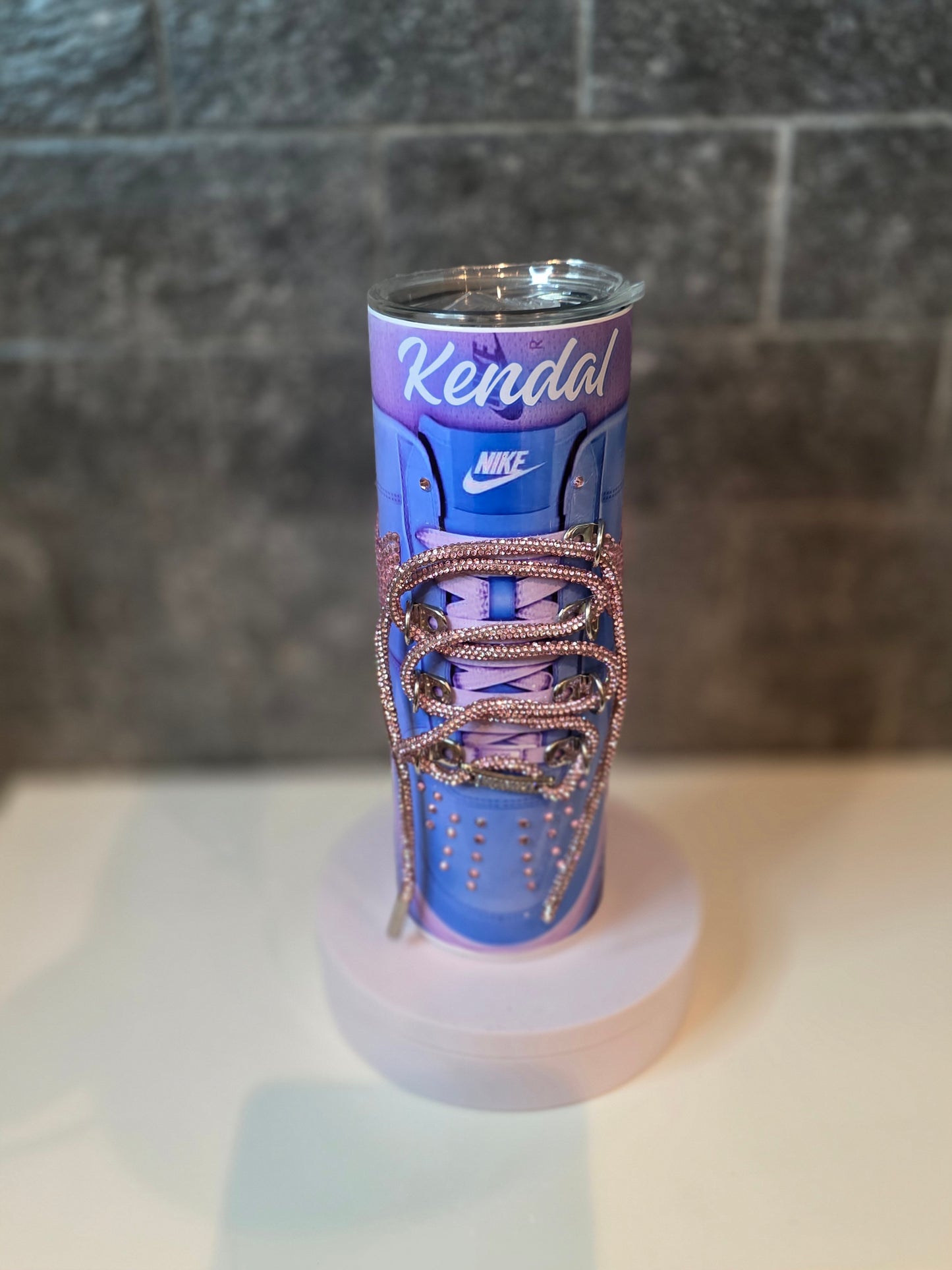 Personalised Blinged 20 oz Nikey