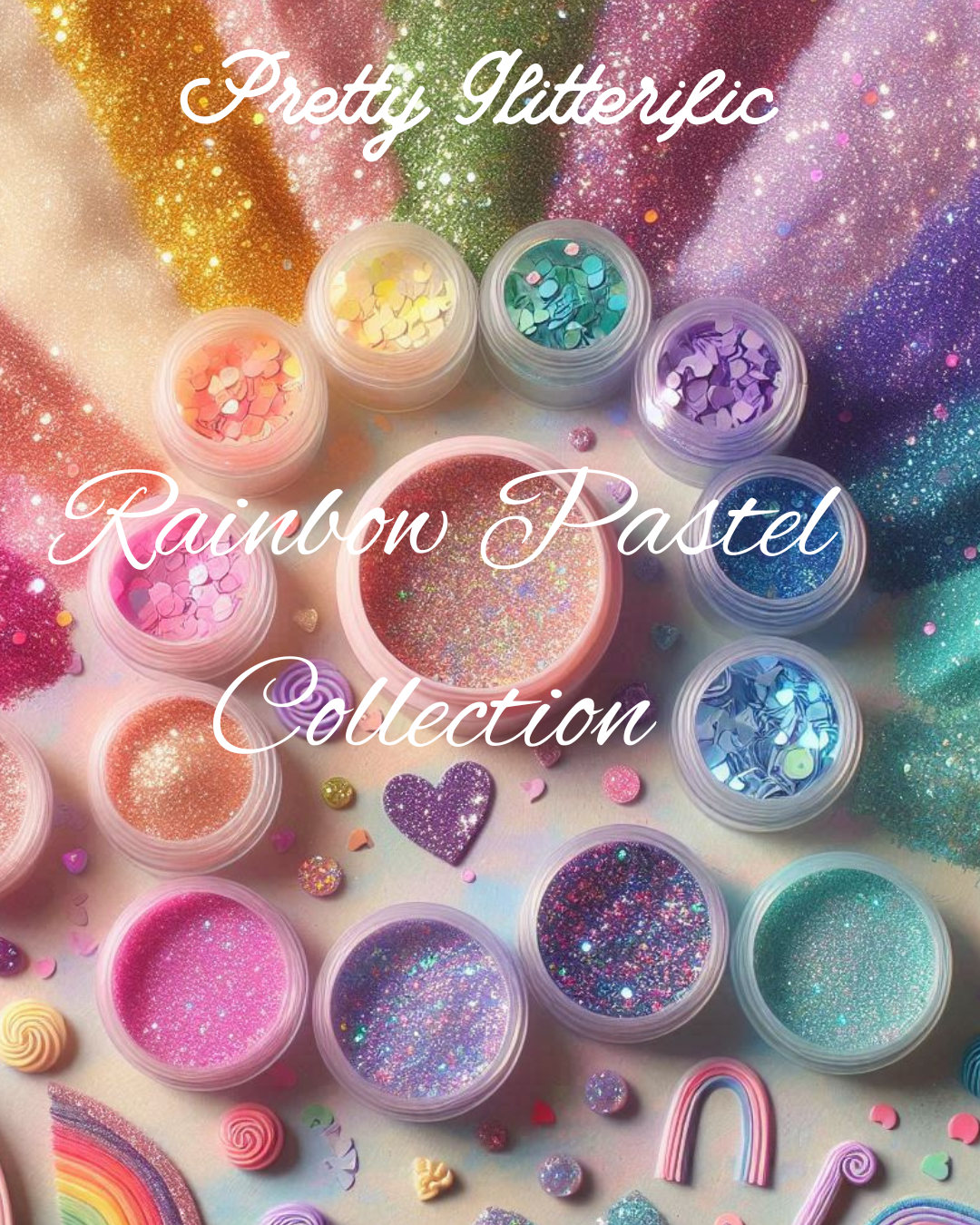 Rainbow Pastel Glitter Bundle