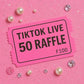 Tiktok Live £50 Mystery raffle