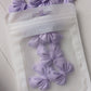 Lilac bow 34mm (pack of 5)